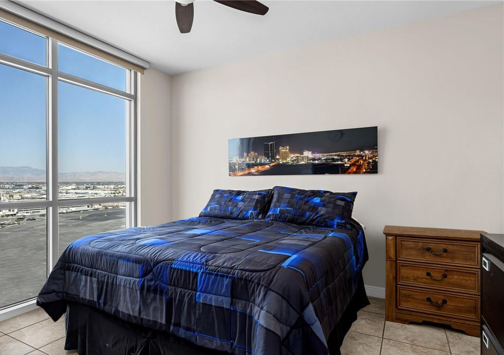Cozy bedroom with natural light